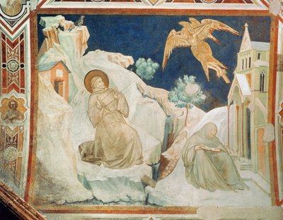San Francisco recibiendo los estigmas de Pietro Lorenzetti